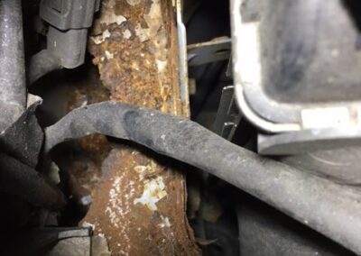 Corroded Chassis Leg Rotated 1